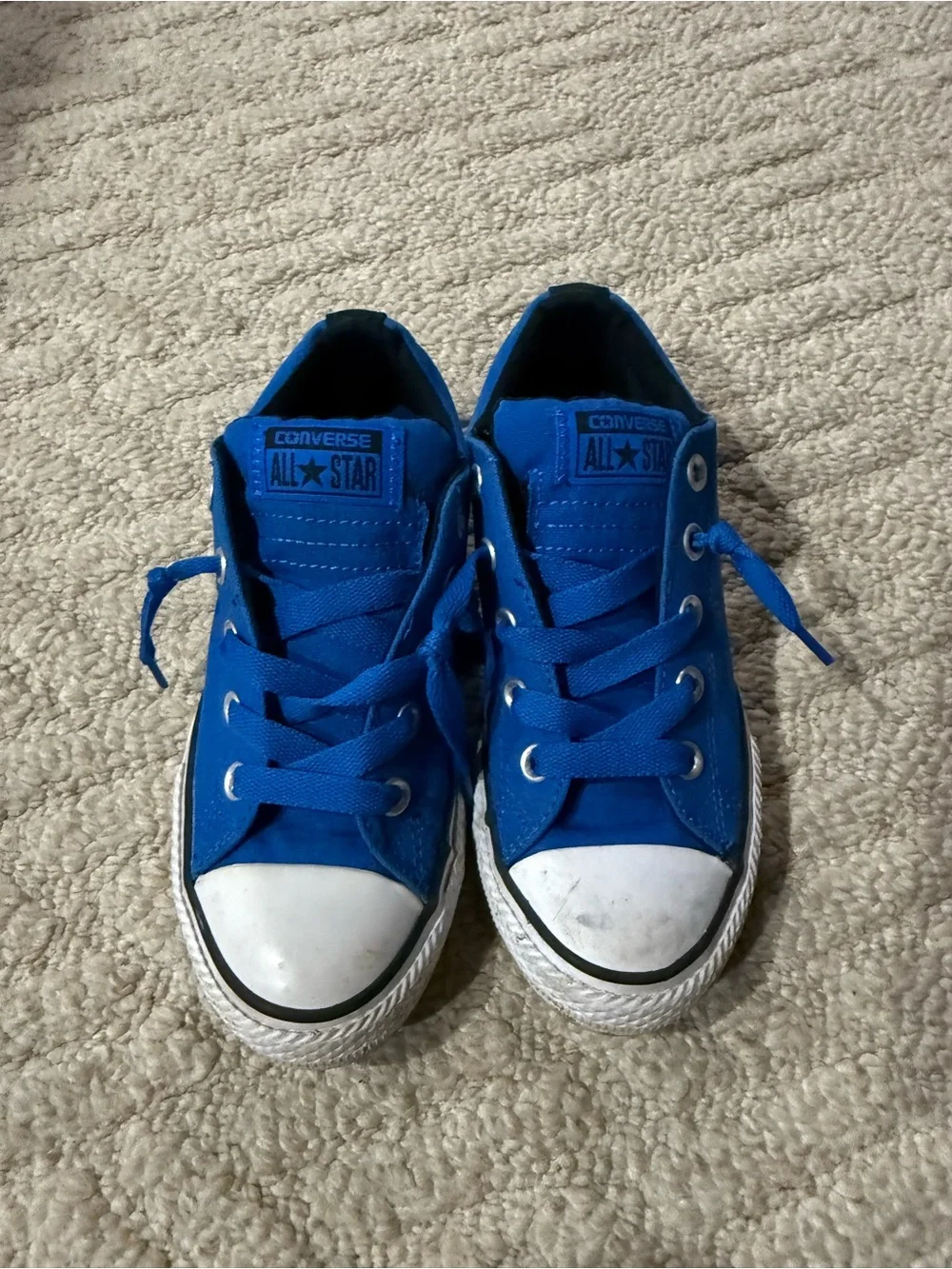 Converse Kids' All Star Low Top Sneakers in Royal Blue- size 2